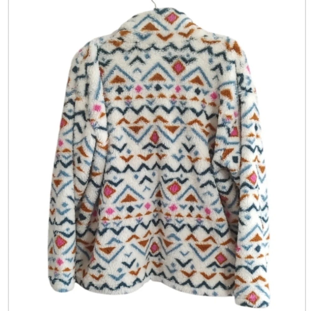 Eddie Bauer Multicolor Patterned Fleece Pullover Size XXL - Picture 2 of 4